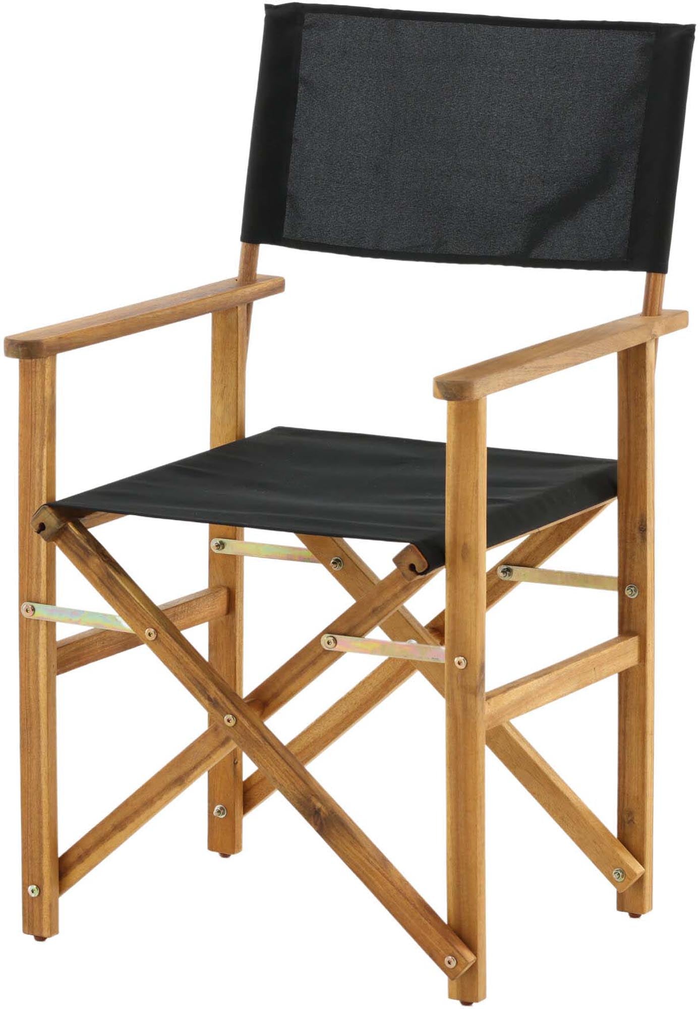 Entspannen Sie stilvoll im Marion Stuhl von Venture Home – ein eleganter Gartenstuhl aus robustem Akazienholz mit ergonomischen Armlehnen.