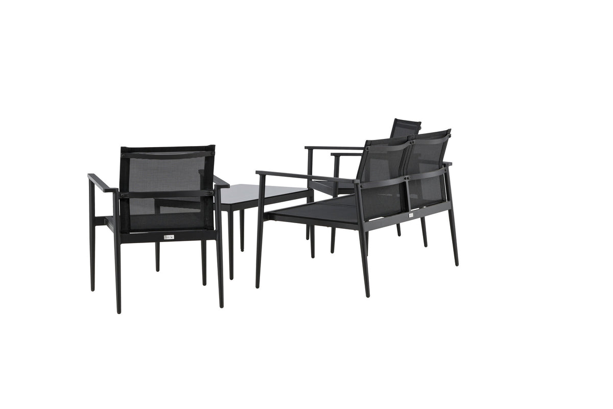 Break Sofa Outdoorset 90cm in Schwarz präsentiert im Onlineshop von KAQTU Design AG. Loungeset ist von Venture Home