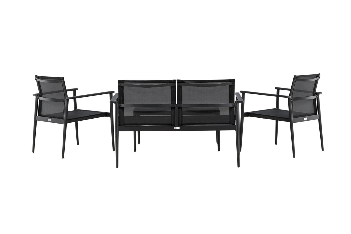 Break Sofa Outdoorset 90cm in Schwarz präsentiert im Onlineshop von KAQTU Design AG. Loungeset ist von Venture Home