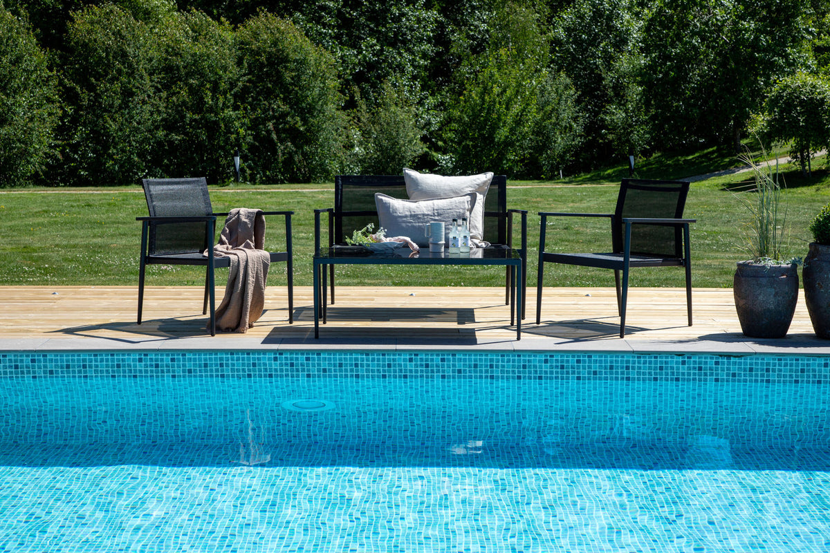 Break Sofa Outdoorset 90cm in Schwarz präsentiert im Onlineshop von KAQTU Design AG. Loungeset ist von Venture Home
