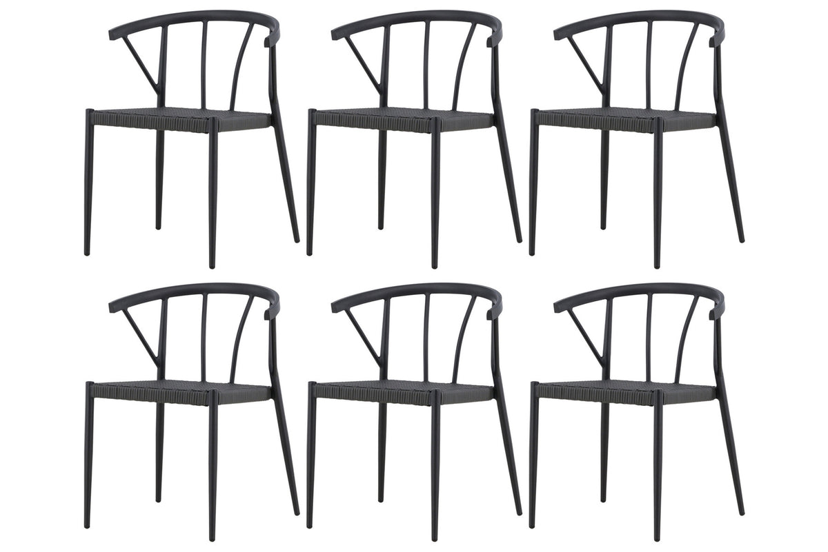 Stina Stuhl in Schwarz präsentiert im Onlineshop von KAQTU Design AG. Gartenstuhl ist von Venture Home