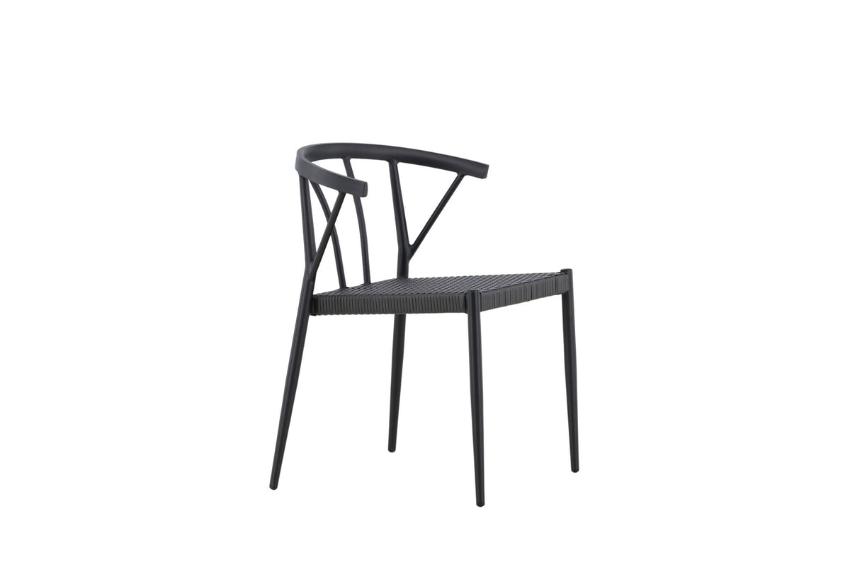 Stina Stuhl in Schwarz präsentiert im Onlineshop von KAQTU Design AG. Gartenstuhl ist von Venture Home