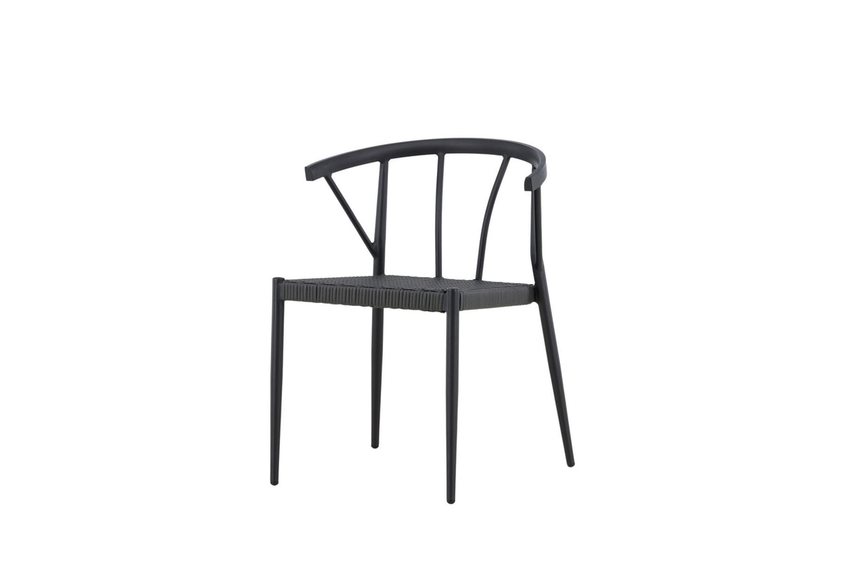 Stina Stuhl in Schwarz präsentiert im Onlineshop von KAQTU Design AG. Gartenstuhl ist von Venture Home