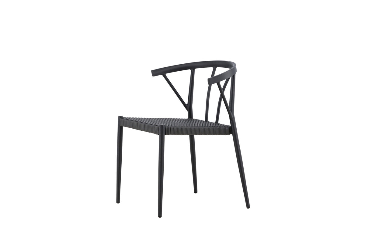 Stina Stuhl in Schwarz präsentiert im Onlineshop von KAQTU Design AG. Gartenstuhl ist von Venture Home
