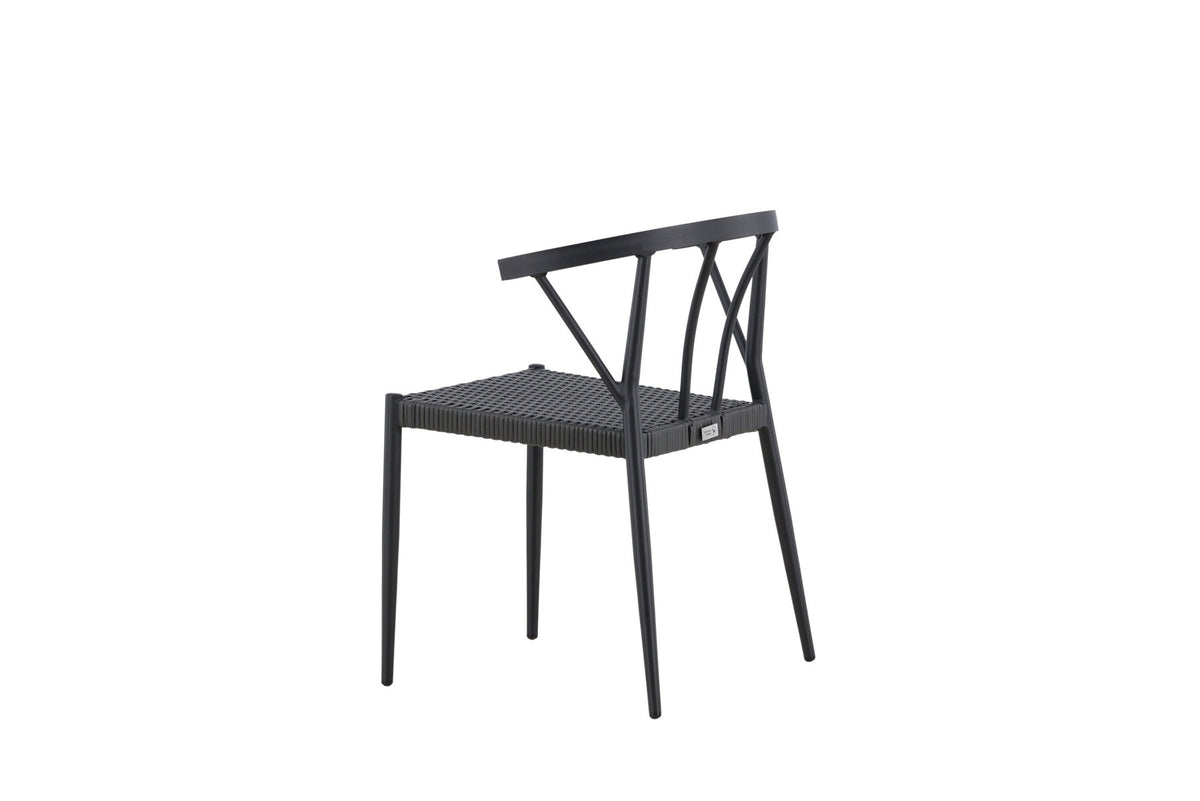 Stina Stuhl in Schwarz präsentiert im Onlineshop von KAQTU Design AG. Gartenstuhl ist von Venture Home