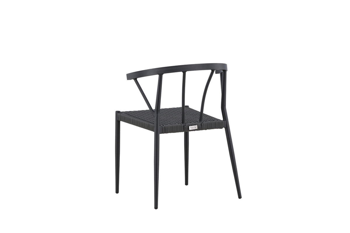 Stina Stuhl in Schwarz präsentiert im Onlineshop von KAQTU Design AG. Gartenstuhl ist von Venture Home