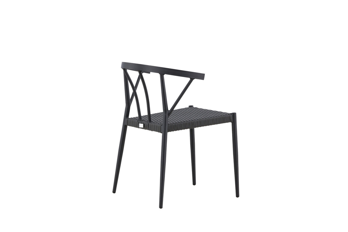 Stina Stuhl in Schwarz präsentiert im Onlineshop von KAQTU Design AG. Gartenstuhl ist von Venture Home