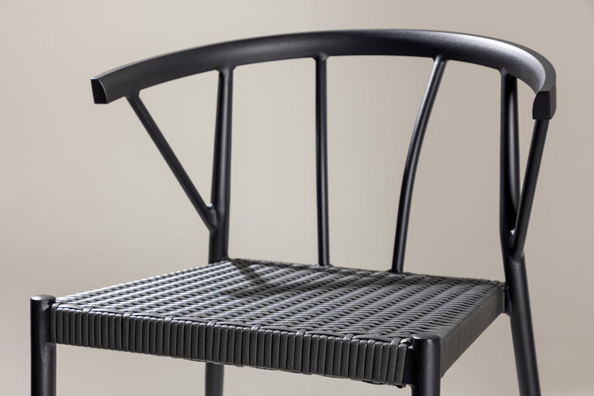 Stina Stuhl in Schwarz präsentiert im Onlineshop von KAQTU Design AG. Gartenstuhl ist von Venture Home
