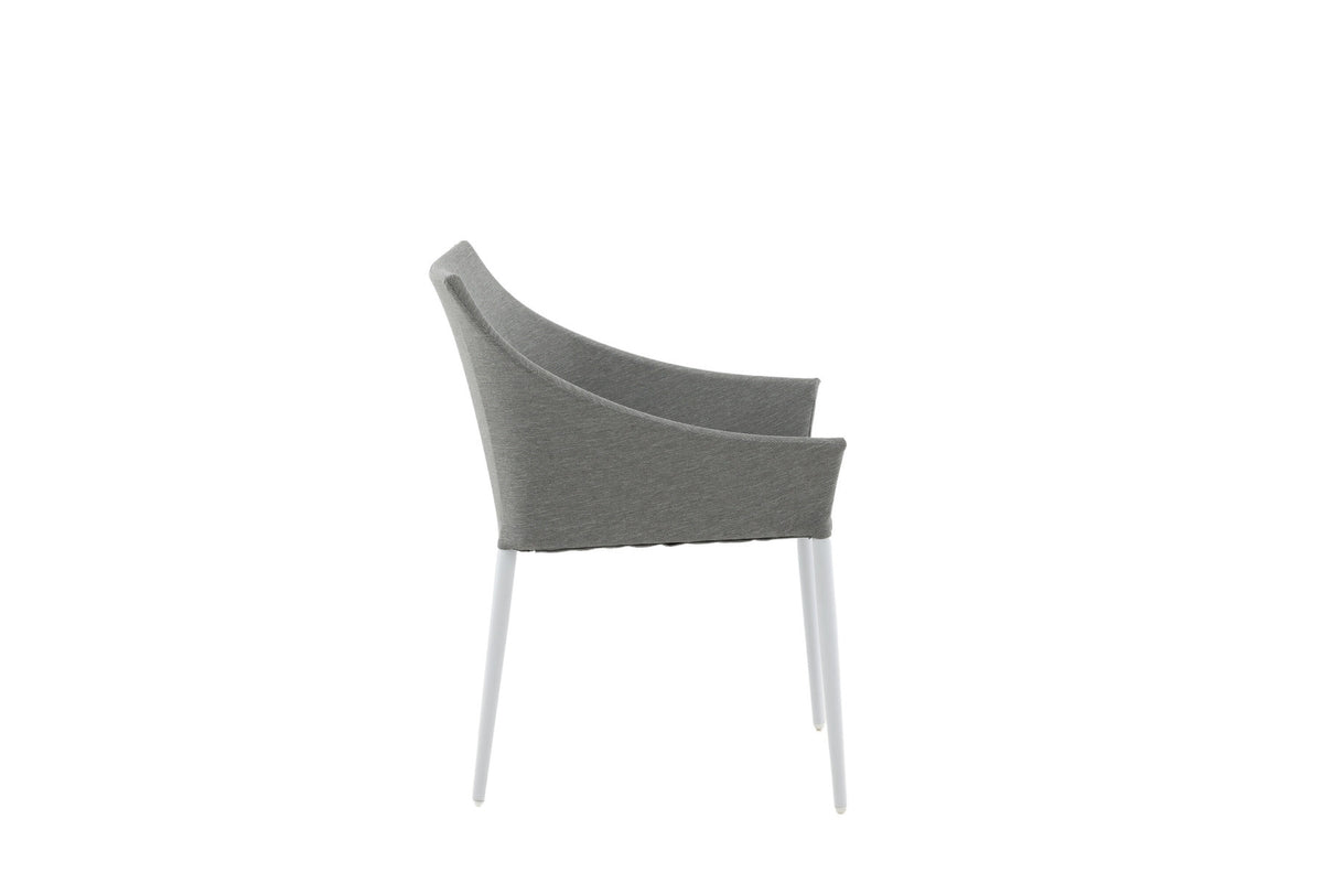 Spoga Stuhl in Weiss/Grau präsentiert im Onlineshop von KAQTU Design AG. Gartenstuhl ist von Venture Home