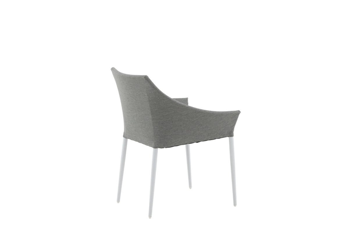 Spoga Stuhl in Weiss/Grau präsentiert im Onlineshop von KAQTU Design AG. Gartenstuhl ist von Venture Home