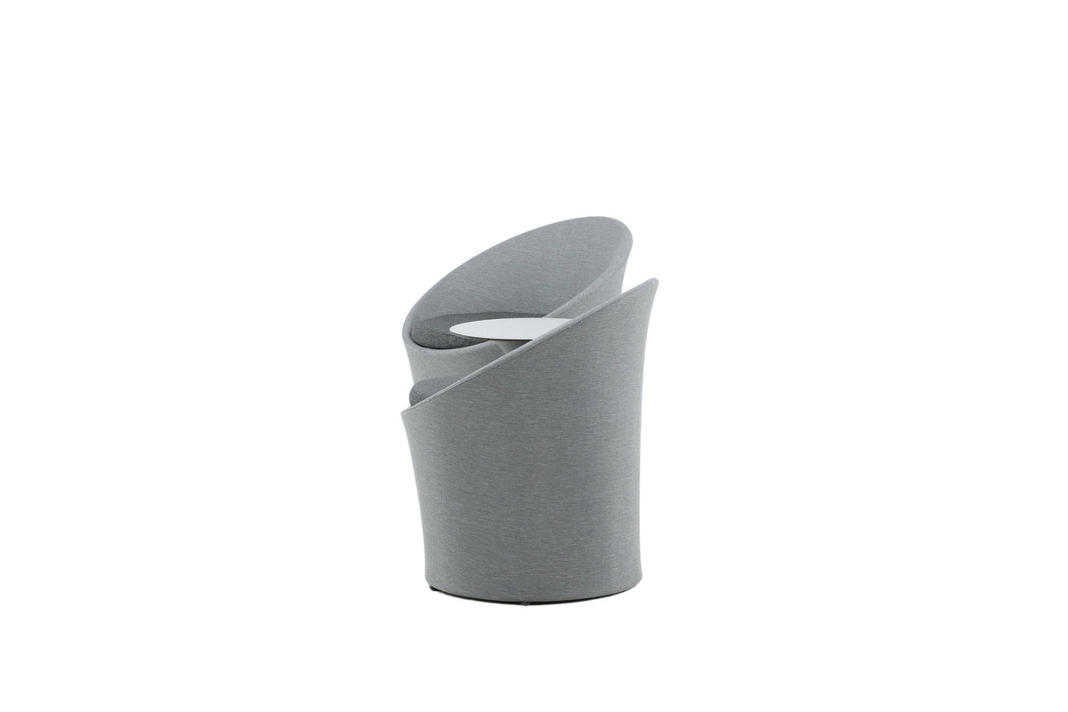 Spoga Lounge Outdoorset ⌀40cm in Schwarz/Grau präsentiert im Onlineshop von KAQTU Design AG. Loungeset ist von Venture Home