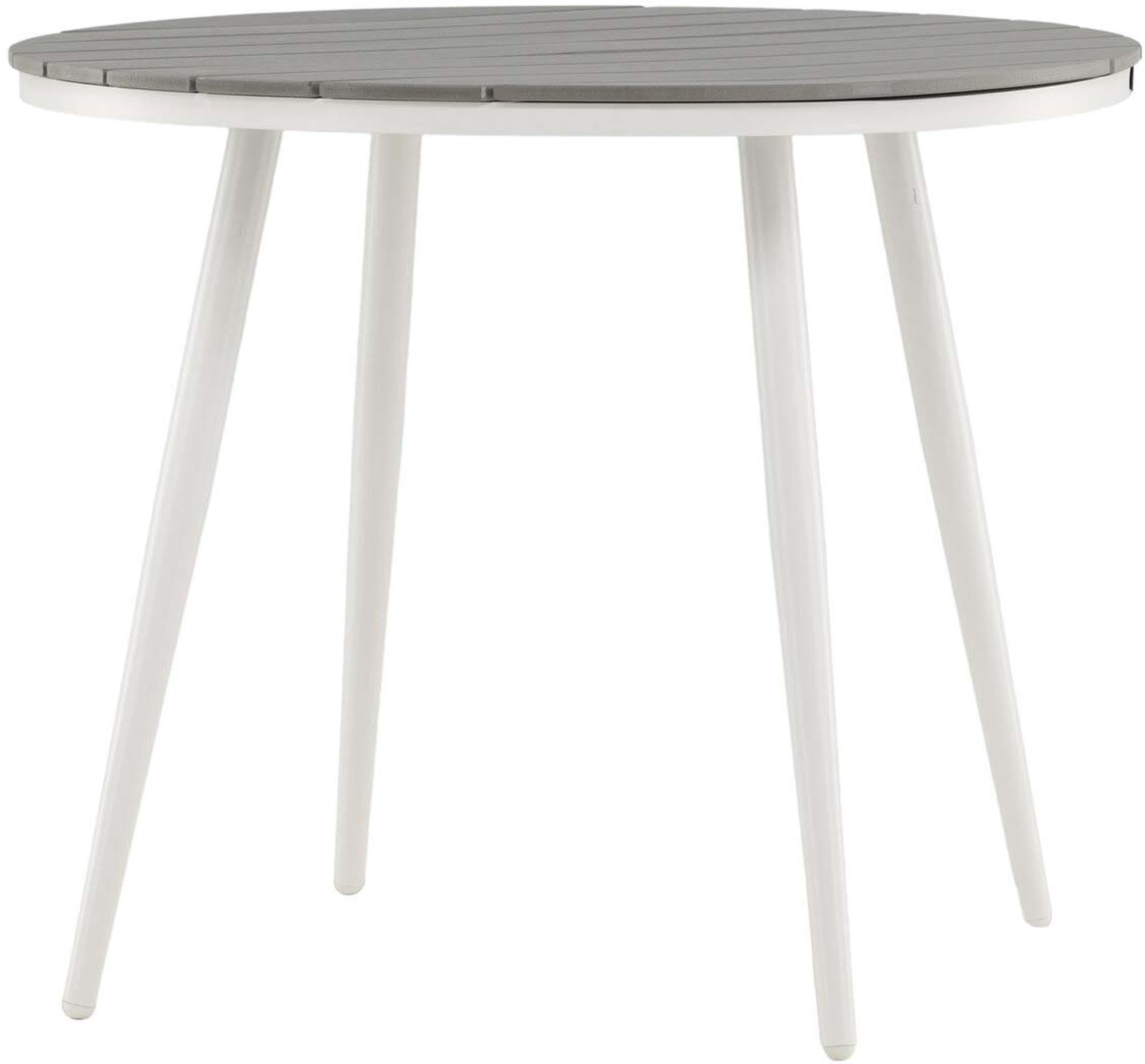 Runder Gartentisch von Venture Home, ideal für den Aussenbereich, robust, wetterbeständig und ein eleganter Blickfang für Ihren Garten.