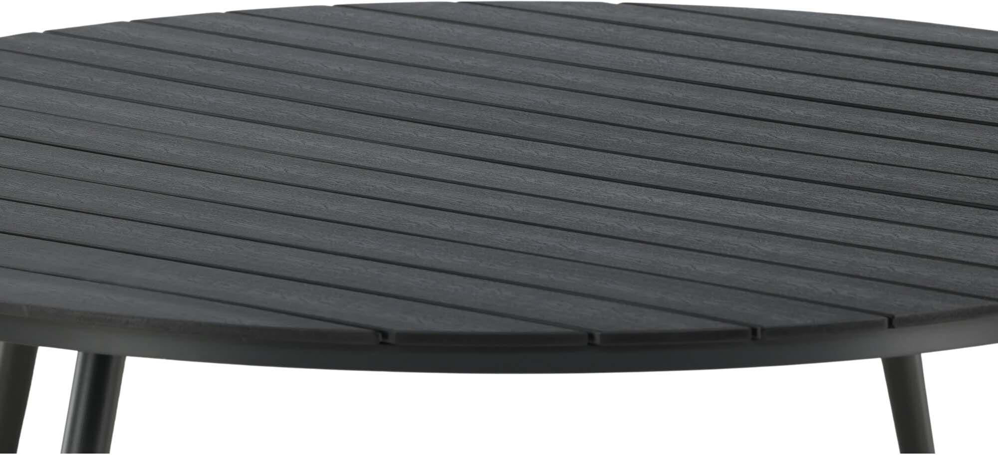 Runder Gartentisch von Venture Home, wetterfest und stabil, perfekt für Terrasse oder Garten, modernes und elegantes Design.