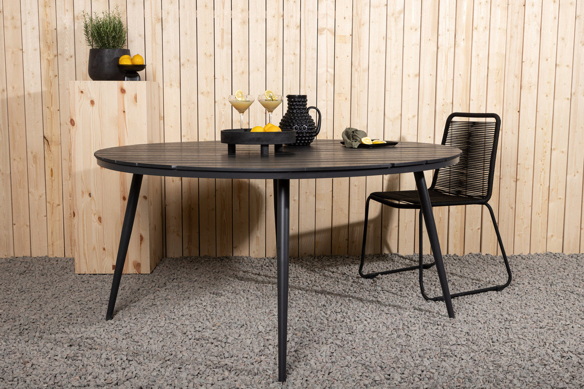 Break Gartentisch rund in Schwarz präsentiert im Onlineshop von KAQTU Design AG. Gartentisch ist von Venture Home