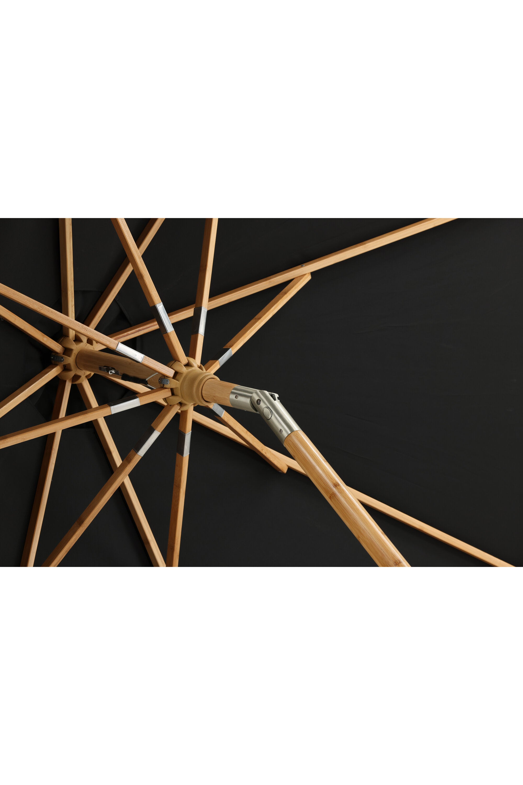 Cerox Sonnenschirm in Schwarz präsentiert im Onlineshop von KAQTU Design AG. Sonnenschirm ist von Venture Home