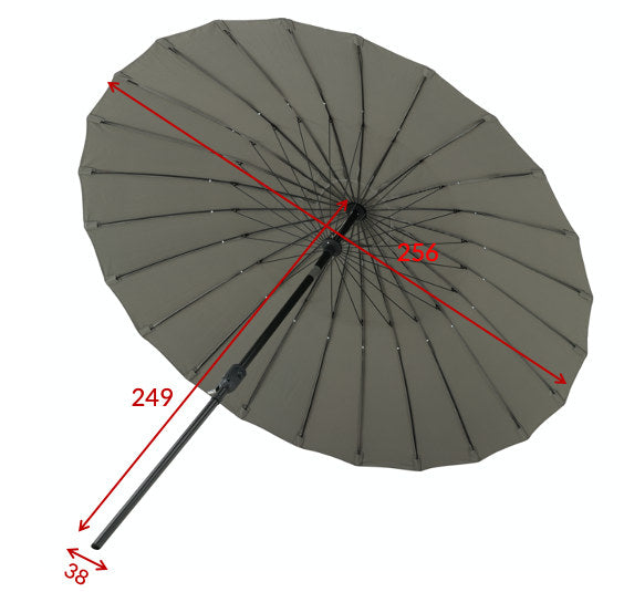 Palmetto Sonnenschirm in Grau präsentiert im Onlineshop von KAQTU Design AG. Sonnenschirm ist von Venture Home