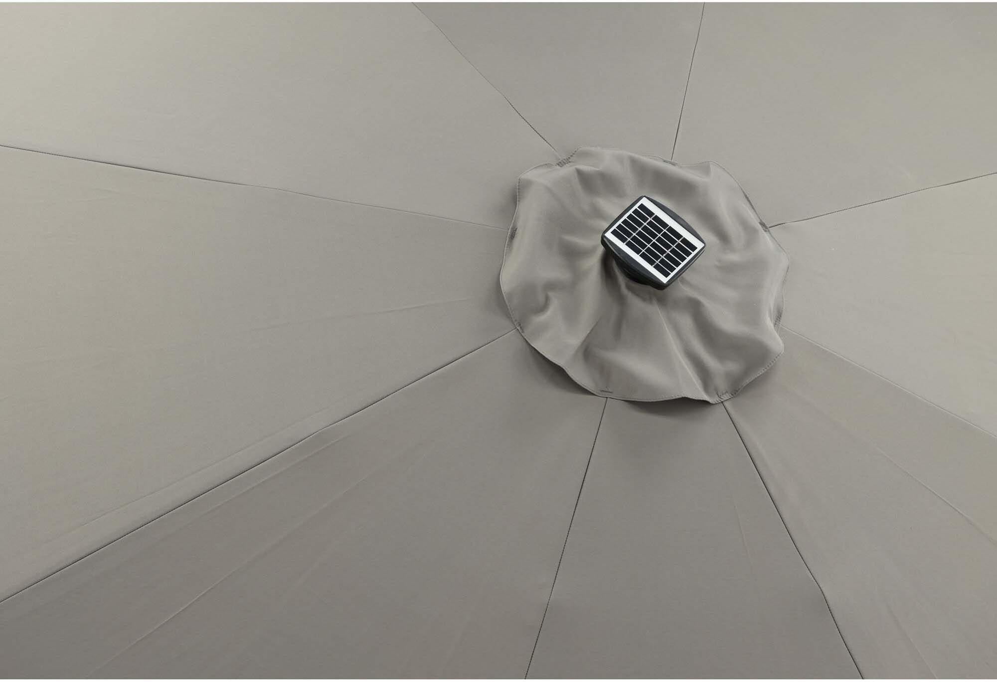 Sabal Sonnenschirm: Modernes Design mit praktischer LED-Beleuchtung.