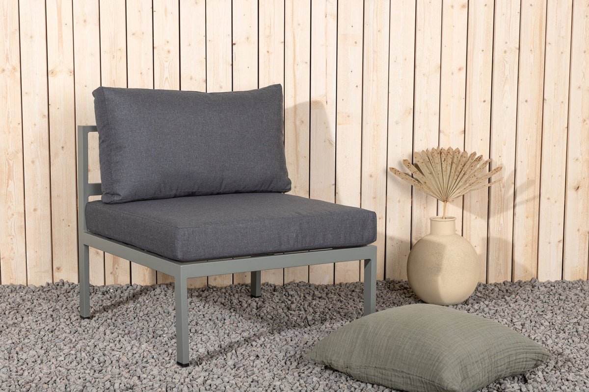 Copacabana Sofa Middle in Khaki / Grau präsentiert im Onlineshop von KAQTU Design AG. Lounge Sofa ist von Venture Home