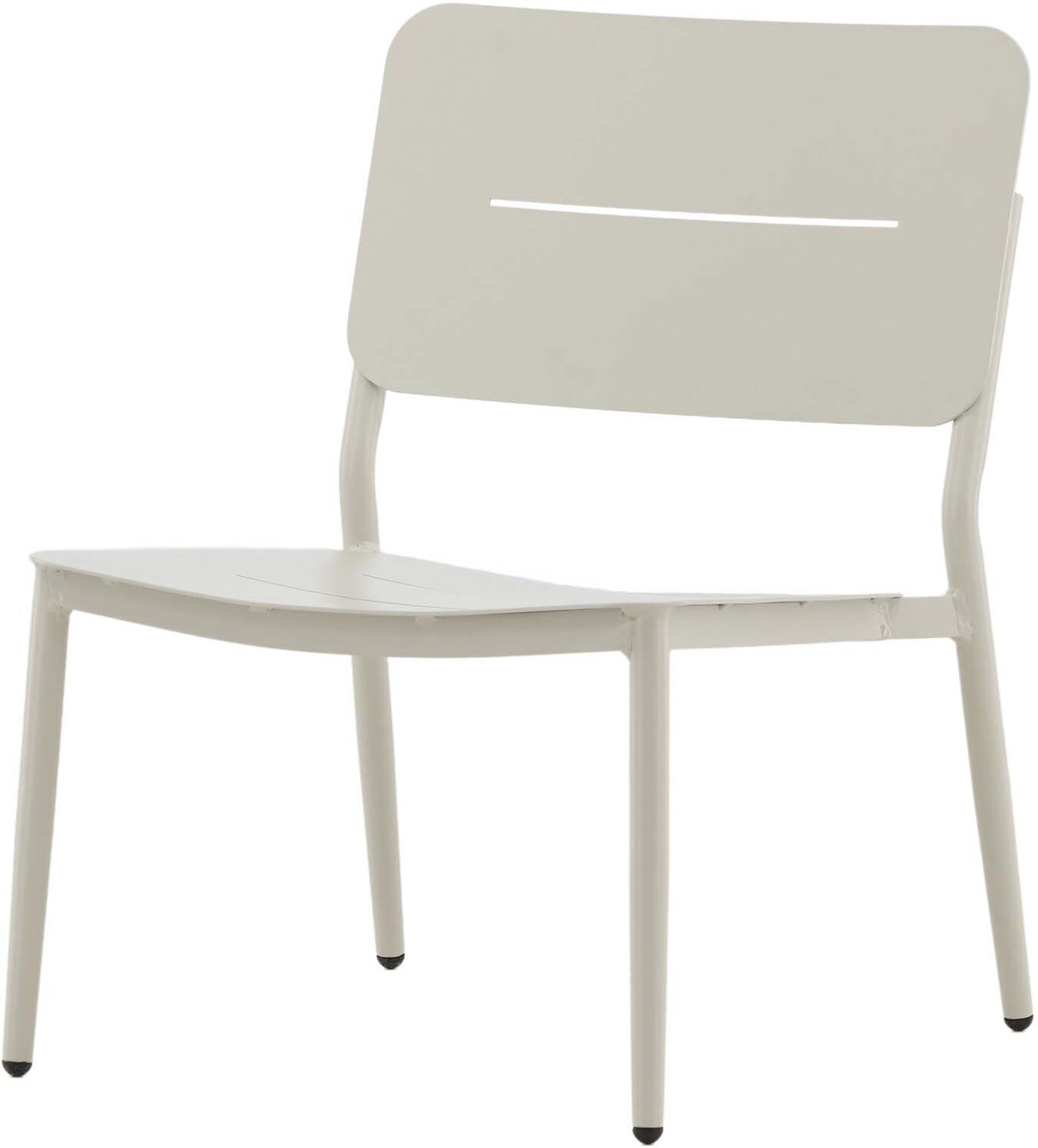 Lina Lounge Chair: Stilvoller Outdoor-Sessel aus korrosionsbeständigem Aluminium mit bequemen, UV-beständigen Kissen.