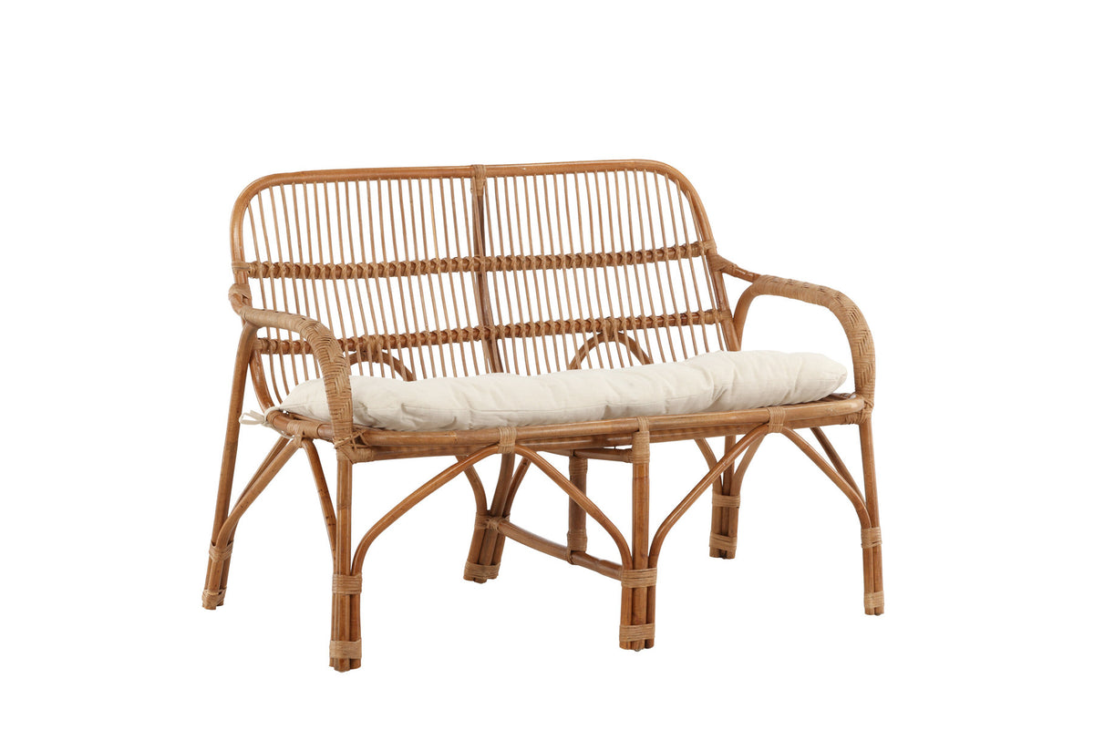 Nella Sofa in Natur präsentiert im Onlineshop von KAQTU Design AG. Gartenbank ist von Venture Home