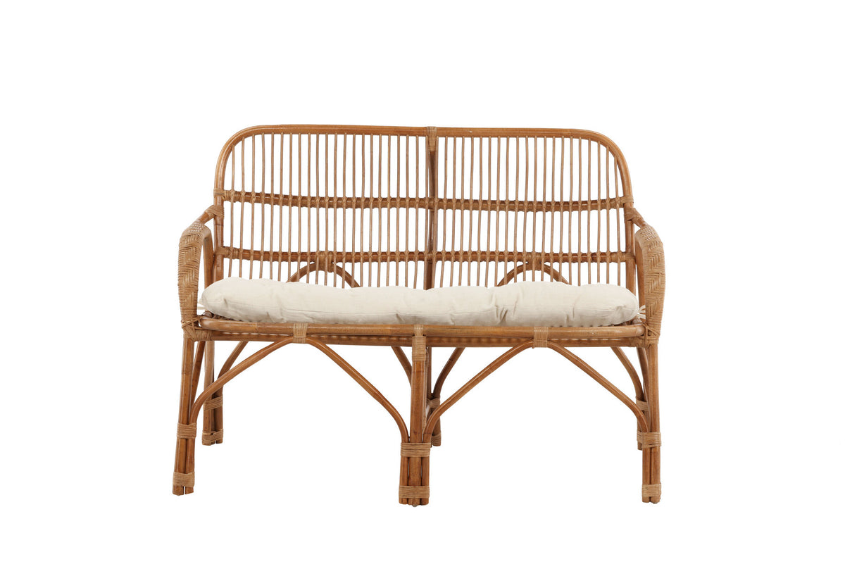 Nella Sofa in Natur präsentiert im Onlineshop von KAQTU Design AG. Gartenbank ist von Venture Home