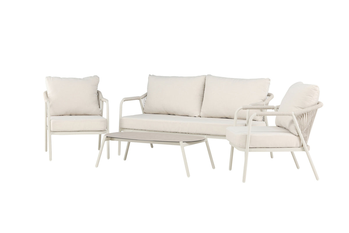 Sicily Lounge-Set in Beige präsentiert im Onlineshop von KAQTU Design AG. Loungeset ist von Venture Home