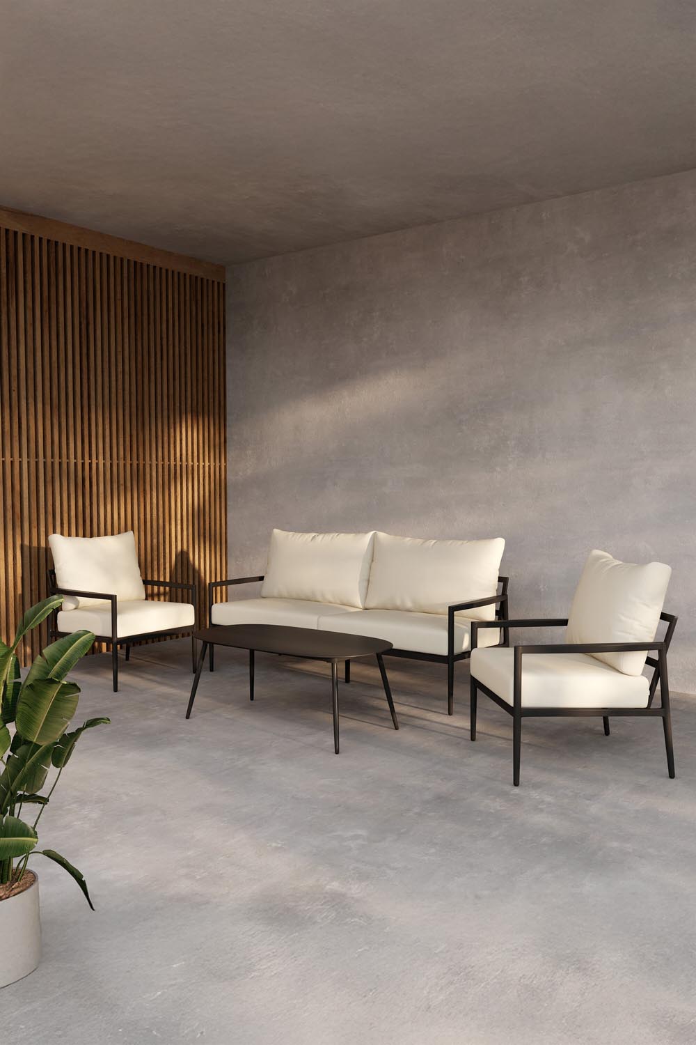 Taromina Lounge Set in präsentiert im Onlineshop von KAQTU Design AG. Loungeset ist von Venture Home