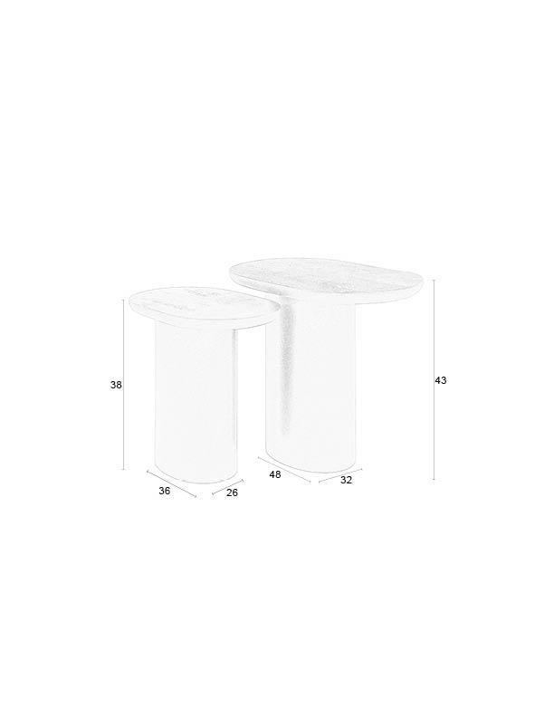 Bela Beistelltisch 2er Set