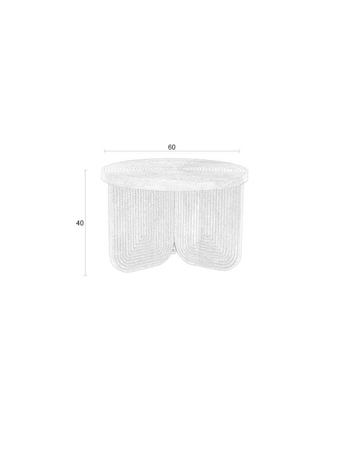 Maeze Coffee Table in Braun präsentiert im Onlineshop von KAQTU Design AG. Couchtisch ist von White Label Living