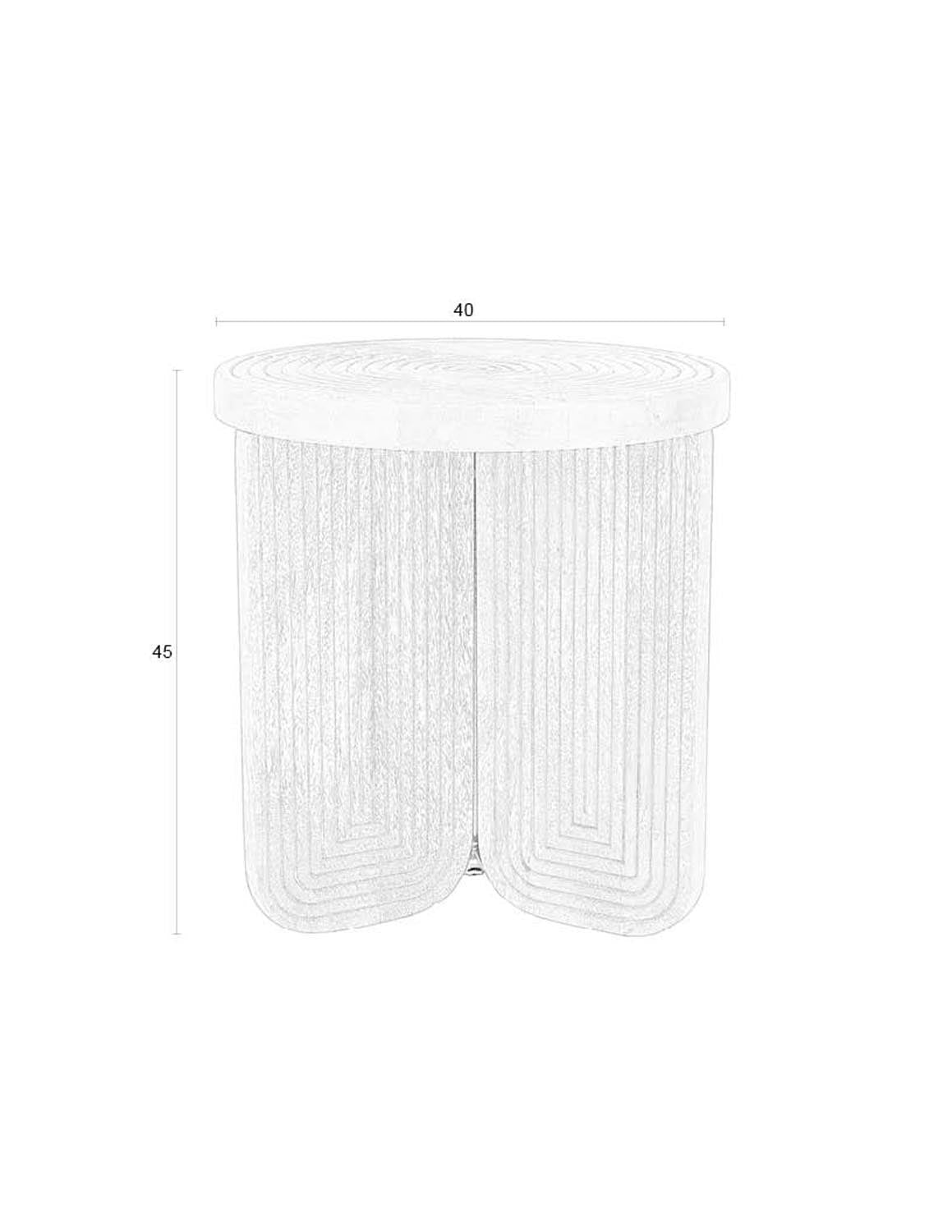 Maeze Beistelltisch in Braun präsentiert im Onlineshop von KAQTU Design AG. Beistelltisch ist von White Label Living