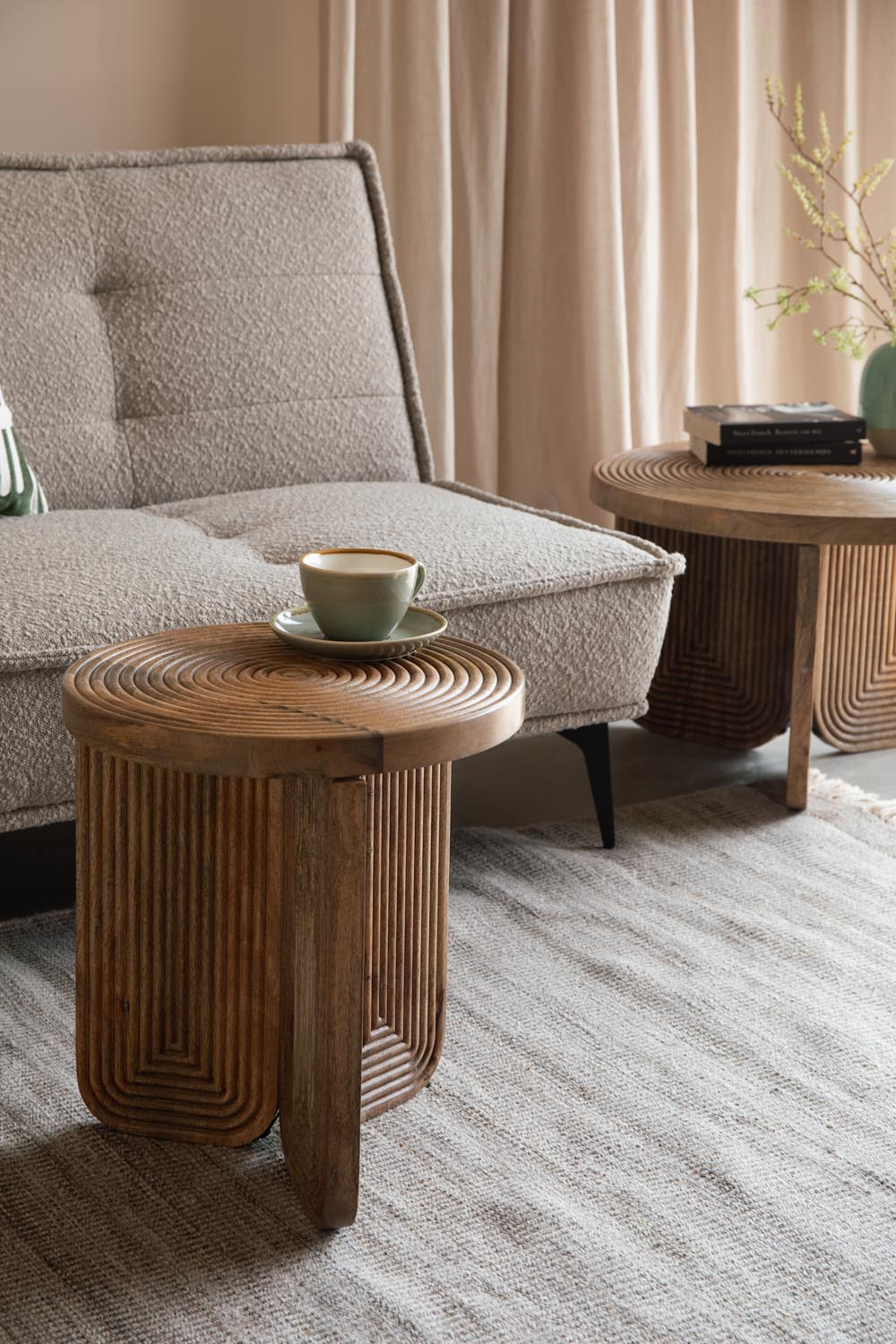 Maeze Beistelltisch in Braun präsentiert im Onlineshop von KAQTU Design AG. Beistelltisch ist von White Label Living