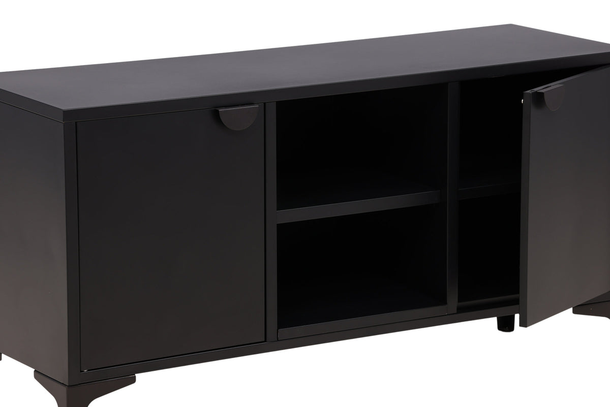 Piring TV-Ständer in Schwarz präsentiert im Onlineshop von KAQTU Design AG. TV-Möbel ist von Venture Home