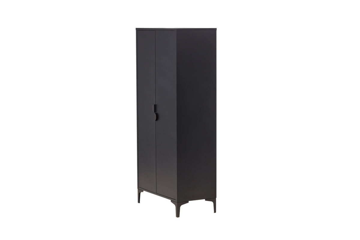 Piring Wardrobe in Schwarz präsentiert im Onlineshop von KAQTU Design AG. Drehtürenschrank ist von Venture Home