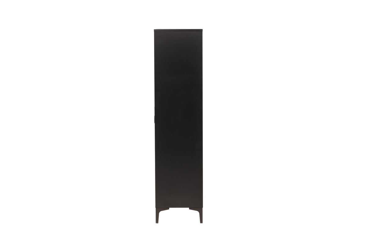 Piring Wardrobe in Schwarz präsentiert im Onlineshop von KAQTU Design AG. Drehtürenschrank ist von Venture Home