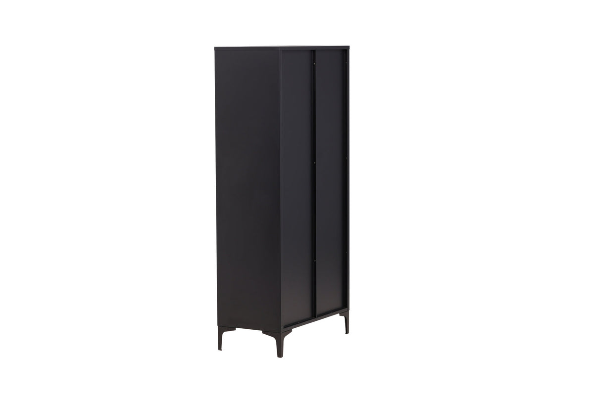 Piring Wardrobe in Schwarz präsentiert im Onlineshop von KAQTU Design AG. Drehtürenschrank ist von Venture Home