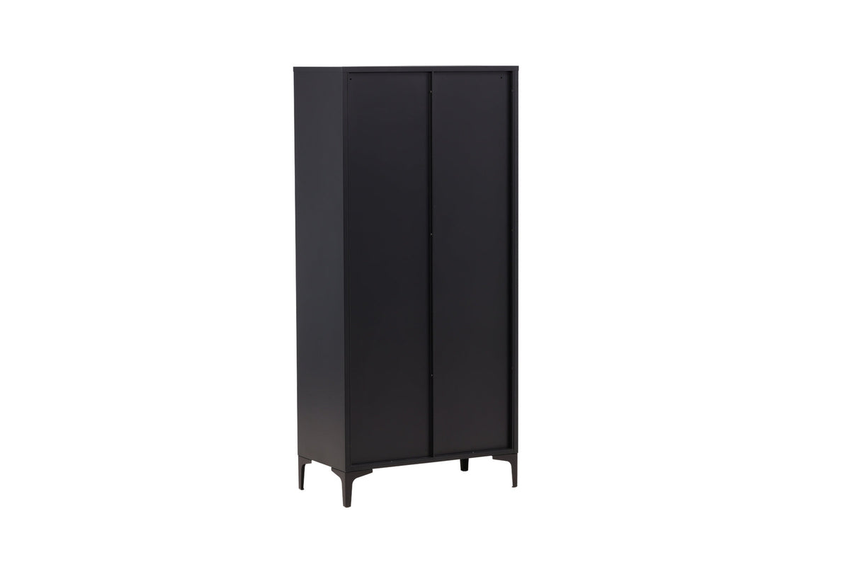 Piring Wardrobe in Schwarz präsentiert im Onlineshop von KAQTU Design AG. Drehtürenschrank ist von Venture Home