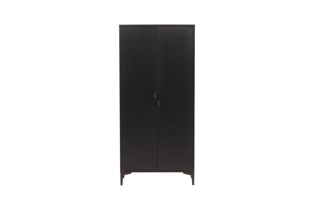 Piring Wardrobe in Schwarz präsentiert im Onlineshop von KAQTU Design AG. Drehtürenschrank ist von Venture Home