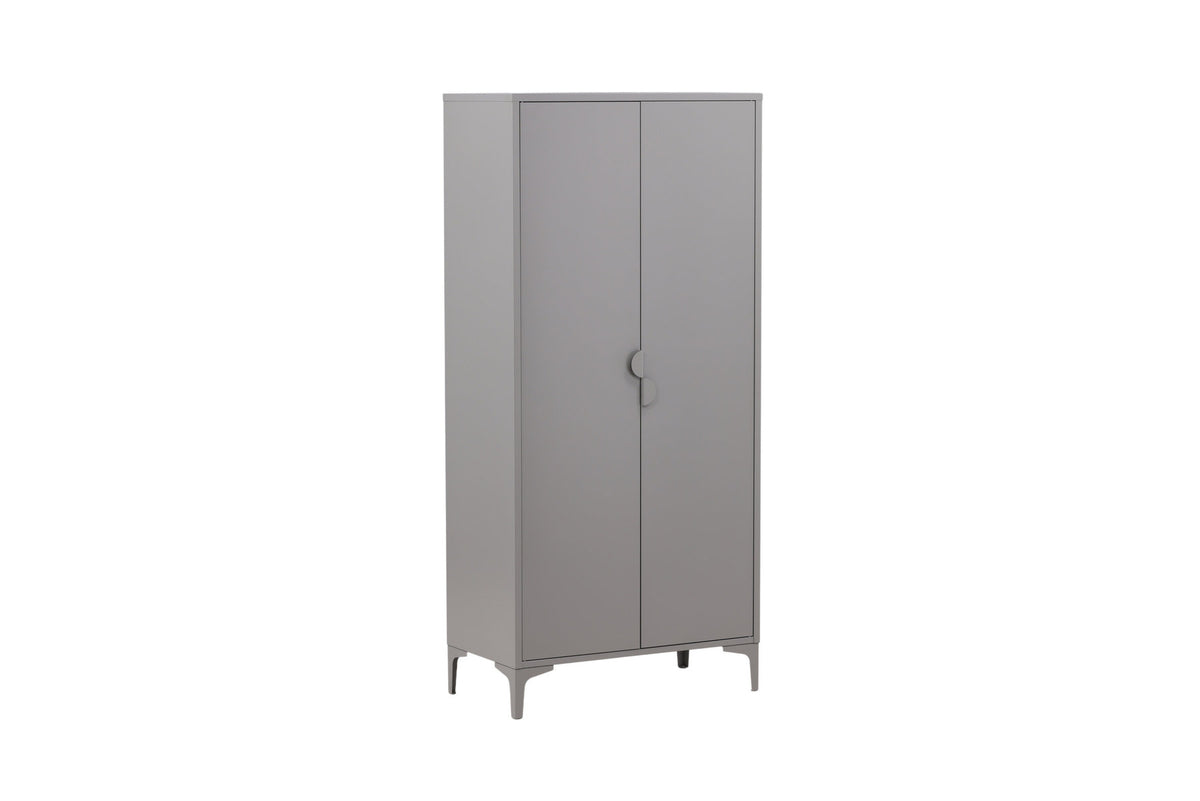 Piring Wardrobe in Hellgrau präsentiert im Onlineshop von KAQTU Design AG. Drehtürenschrank ist von Venture Home