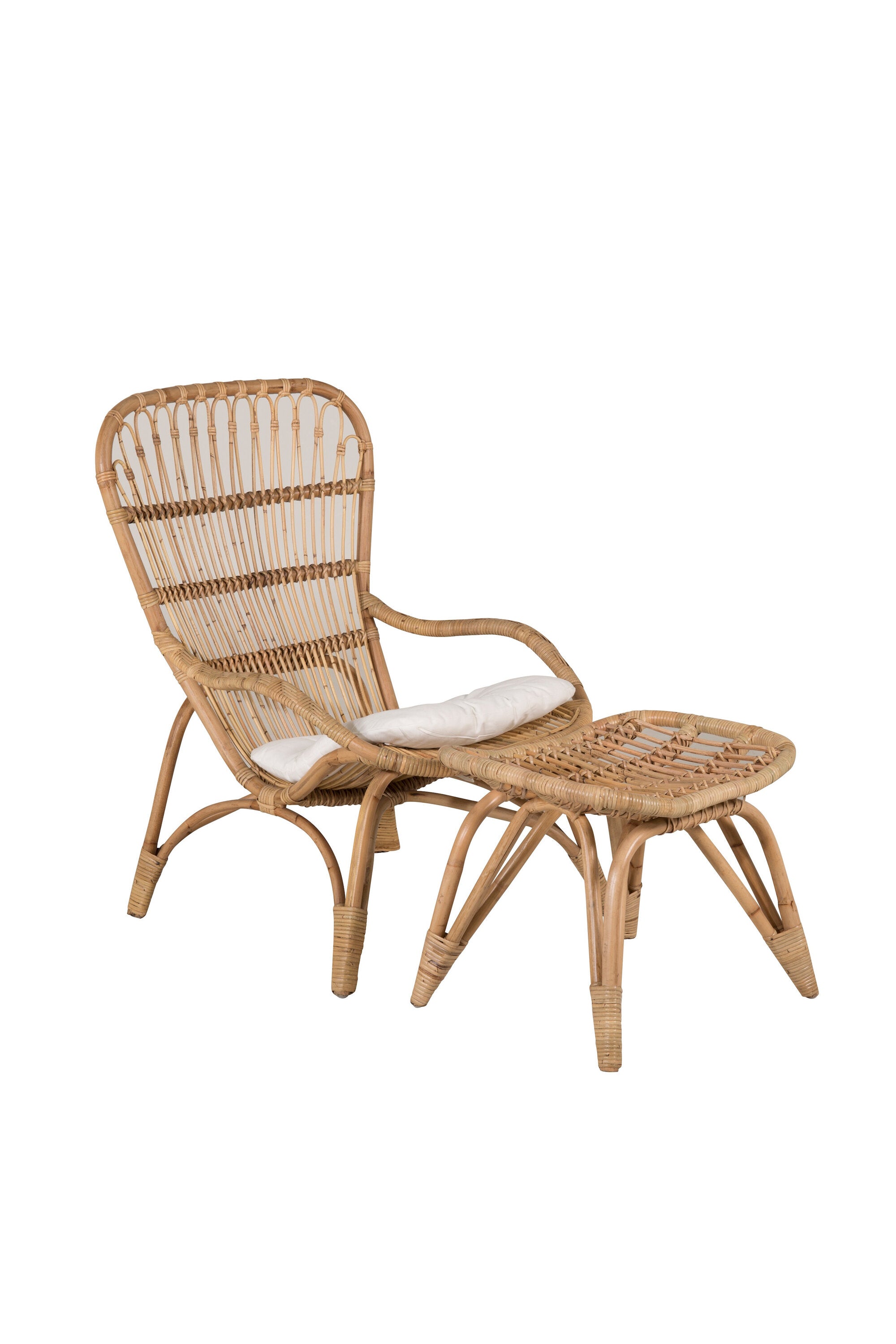 Ella Loungestuhl in Offwhite präsentiert im Onlineshop von KAQTU Design AG. Outdoor-Sessel ist von Venture Home