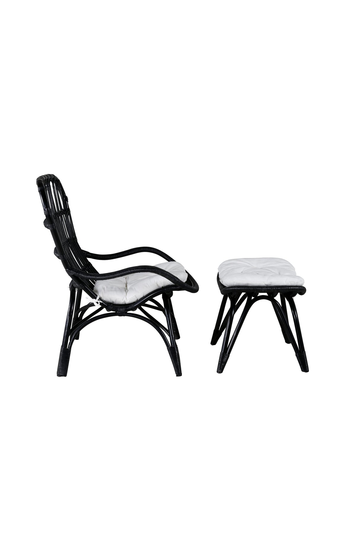 Ella Lounge Stuhl in Black präsentiert im Onlineshop von KAQTU Design AG. Outdoor-Sessel ist von Venture Home