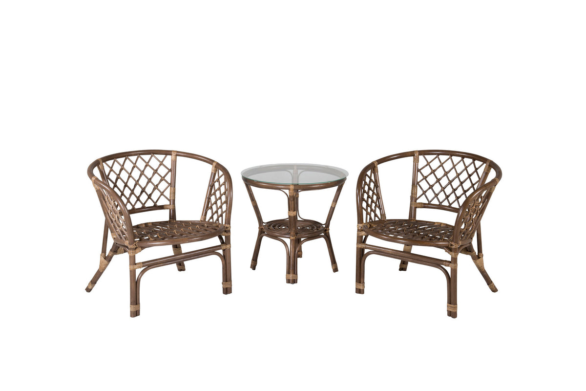 Wera Tischset in Off-White präsentiert im Onlineshop von KAQTU Design AG. Gartentischset ist von Venture Home