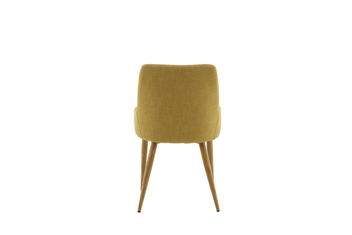 Plaza Stuhl in Senf / Natur präsentiert im Onlineshop von KAQTU Design AG. Stuhl ist von Venture Home