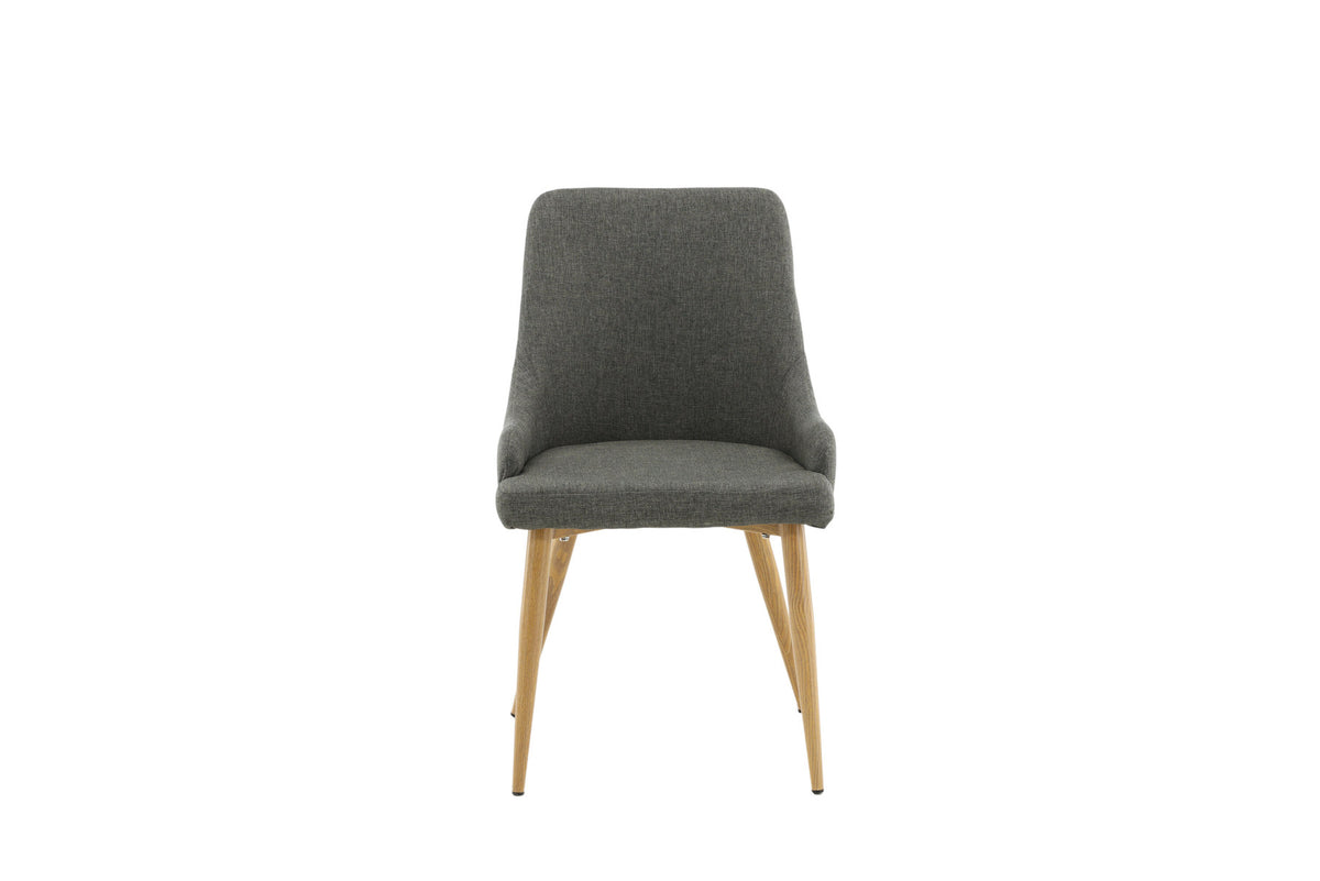 Plaza Stuhl in Dunkelgrau / Natur präsentiert im Onlineshop von KAQTU Design AG. Stuhl ist von Venture Home