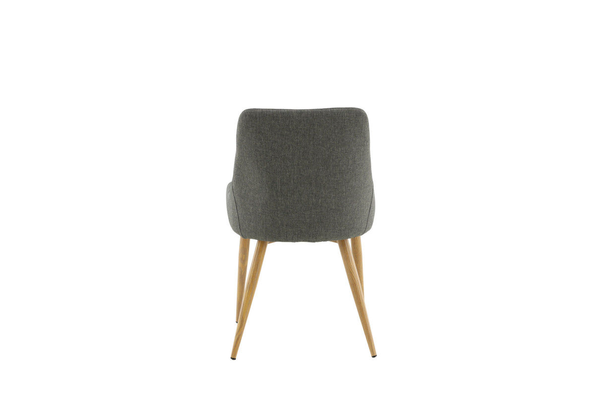 Plaza Stuhl in Dunkelgrau / Natur präsentiert im Onlineshop von KAQTU Design AG. Stuhl ist von Venture Home