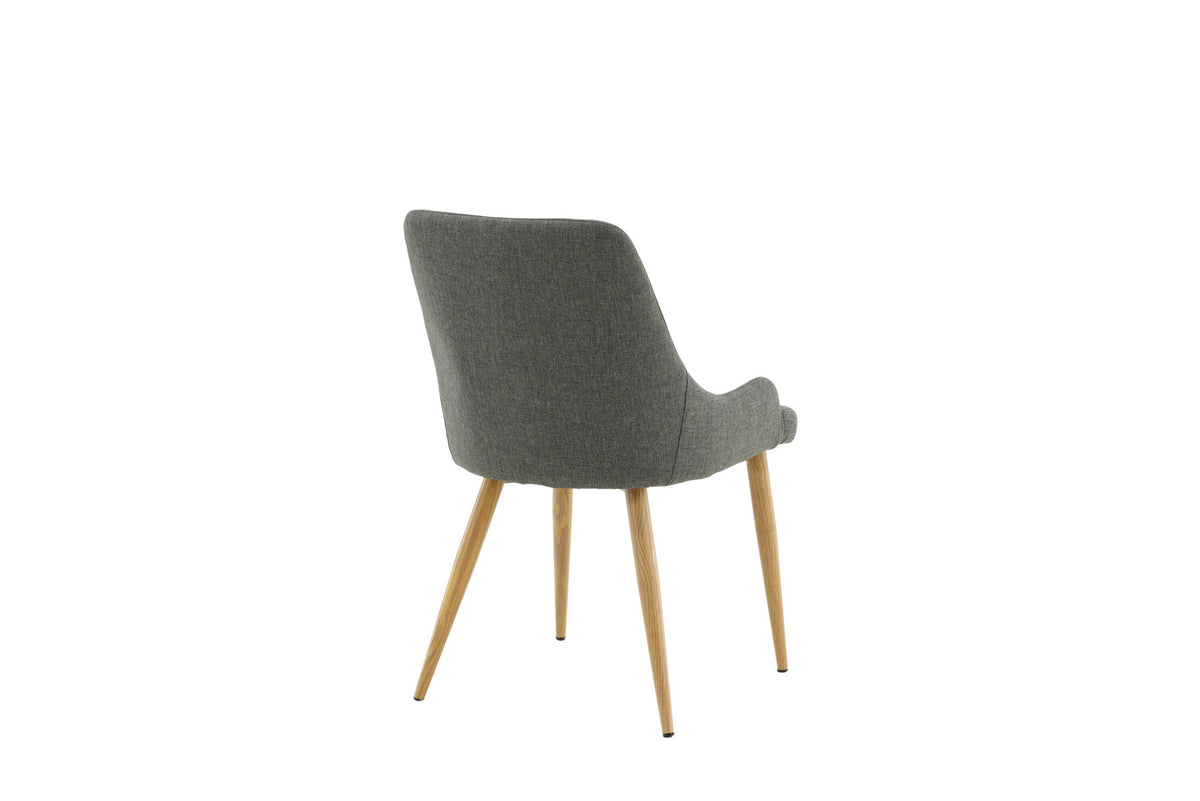 Plaza Stuhl in Dunkelgrau / Natur präsentiert im Onlineshop von KAQTU Design AG. Stuhl ist von Venture Home