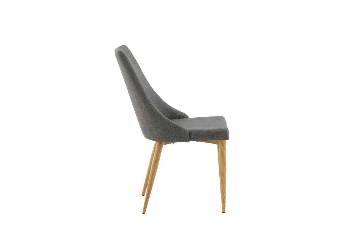 Leone Stuhl in Dunkelgrau präsentiert im Onlineshop von KAQTU Design AG. Stuhl ist von Venture Home