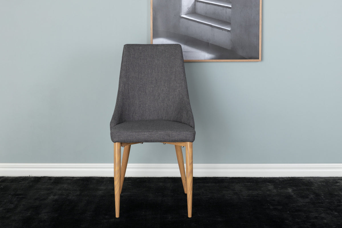 Leone Stuhl in Dunkelgrau präsentiert im Onlineshop von KAQTU Design AG. Stuhl ist von Venture Home