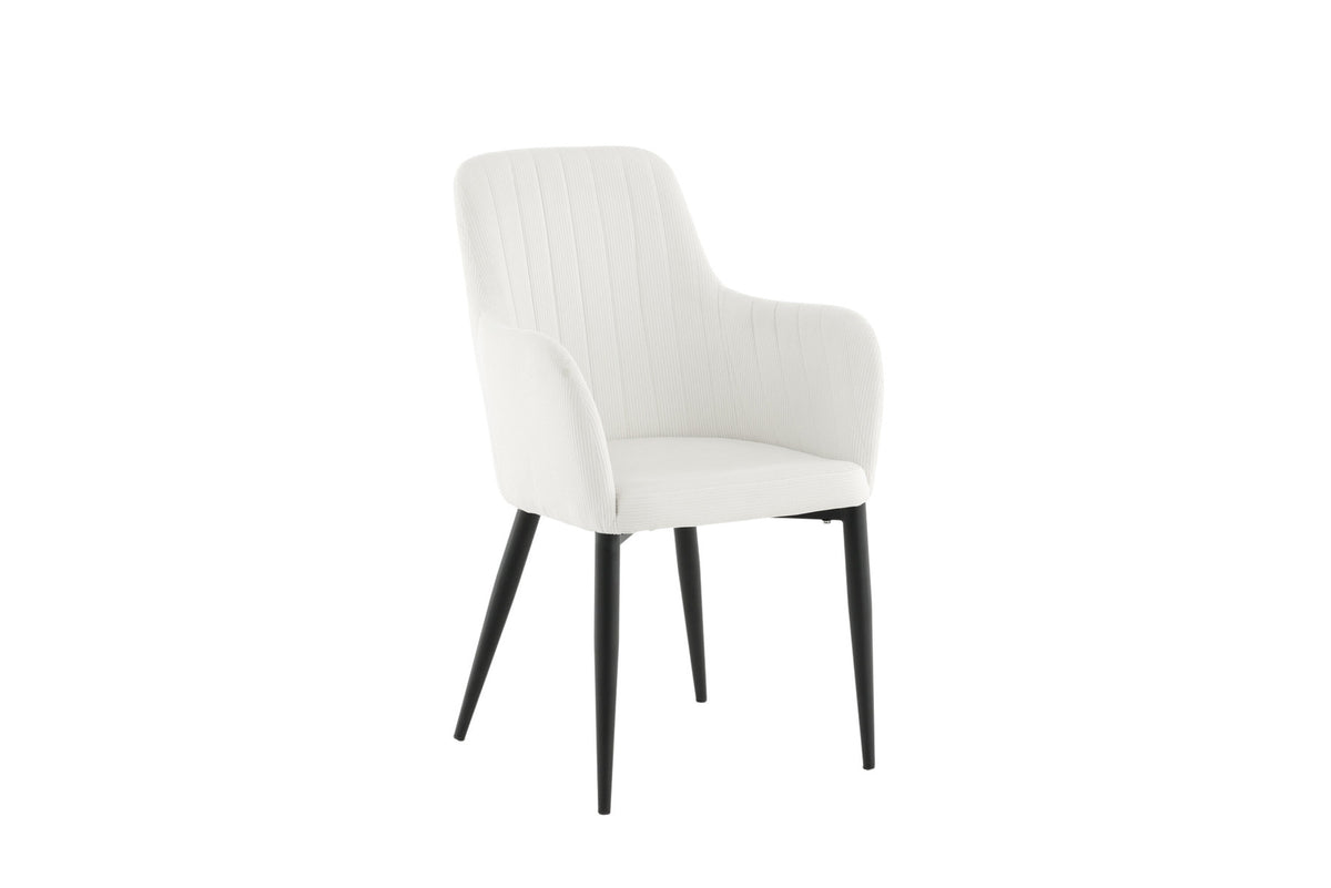 Comfort Stuhl in Weiss präsentiert im Onlineshop von KAQTU Design AG. Stuhl mit Armlehne ist von Venture Home
