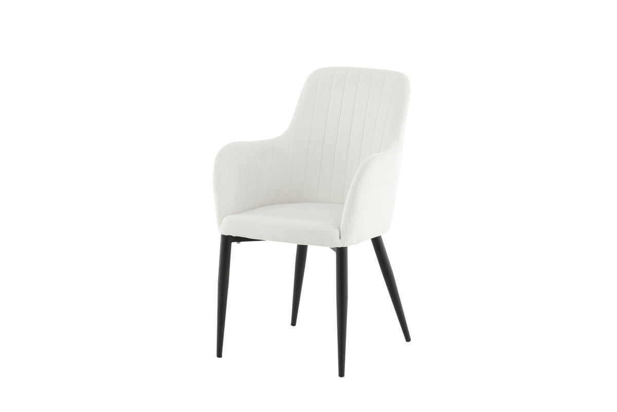 Comfort Stuhl in Weiss präsentiert im Onlineshop von KAQTU Design AG. Stuhl mit Armlehne ist von Venture Home