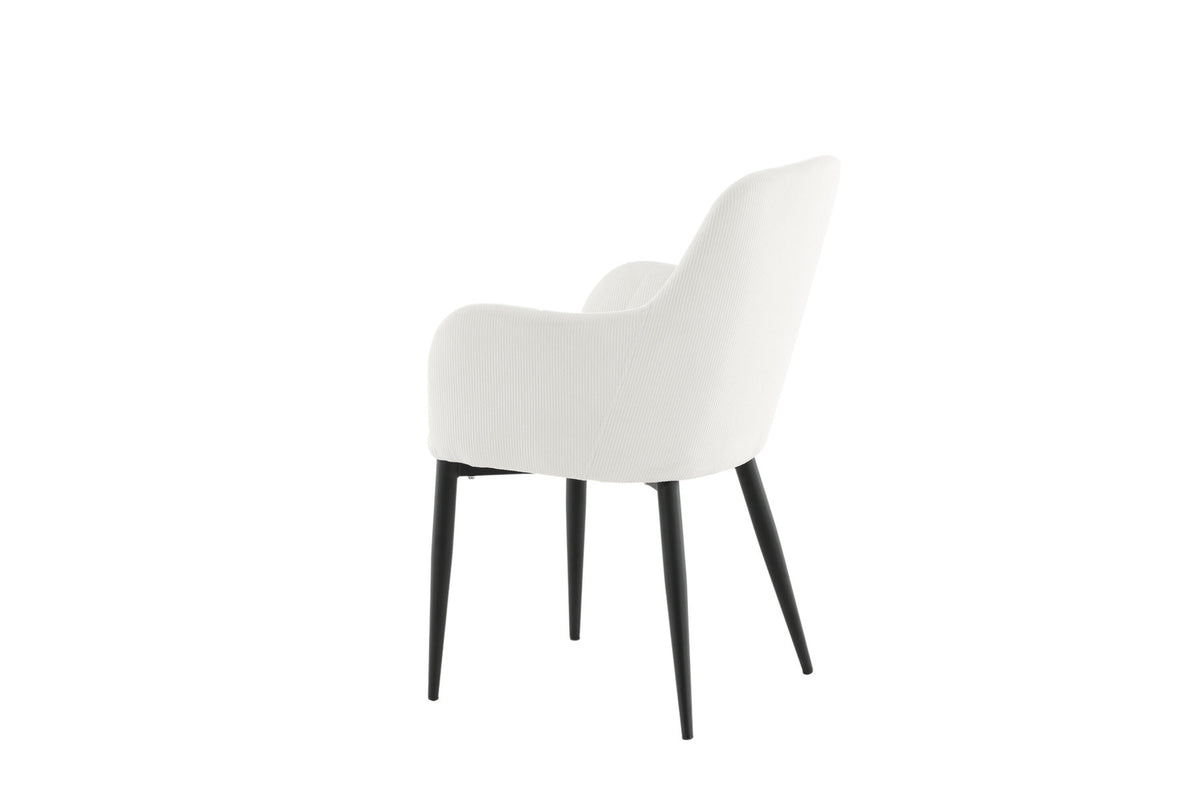 Comfort Stuhl in Weiss präsentiert im Onlineshop von KAQTU Design AG. Stuhl mit Armlehne ist von Venture Home
